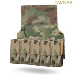 Portagranadas quíntuple Airsoft táctico – Compatible M203 M79 MOLLE