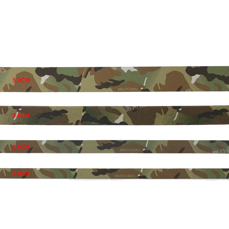 10M Multicam MC Jacquard de doble cara palmeado/cinta impresa Molle cinturón DIY cinturón mochila accesorios de ropa 20/25/38/50mm de ancho - imagen 5