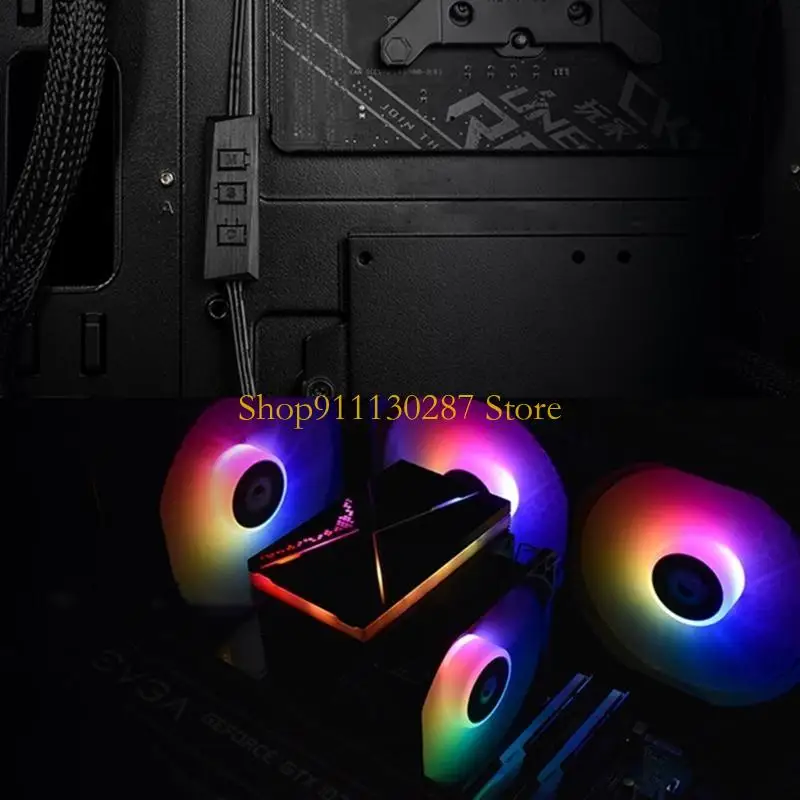 J1HC Argb Splitter 5V 3Pin 1 a 4 o 6 Universal 35cm Parrilón principal Argb RGB Cable extensión RC Argb para - imagen 2