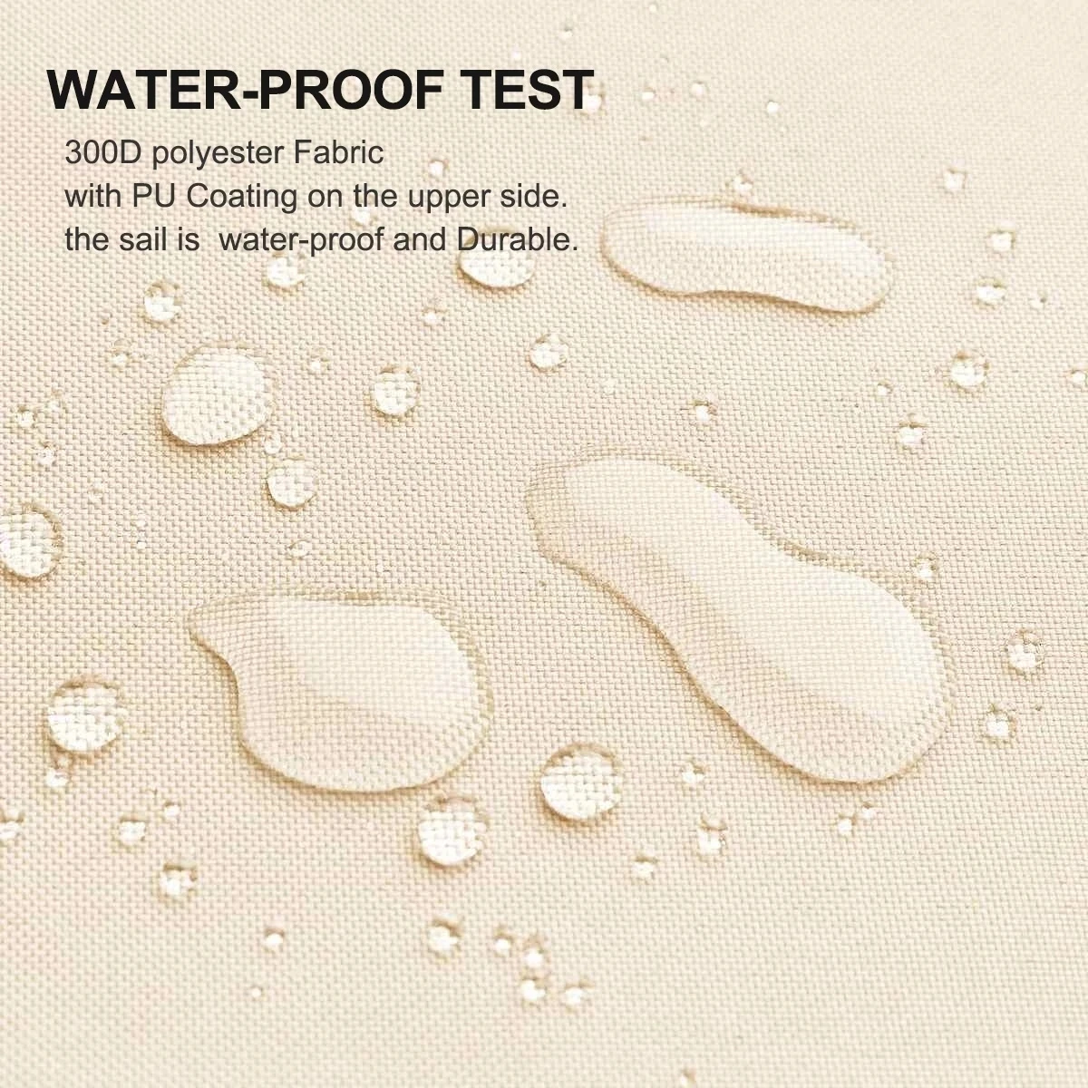 Toldo impermeable para refugio solar, vela para jardín, piscina, Partio, playa, Camping, pérgola, sombrilla para exteriores - imagen 3