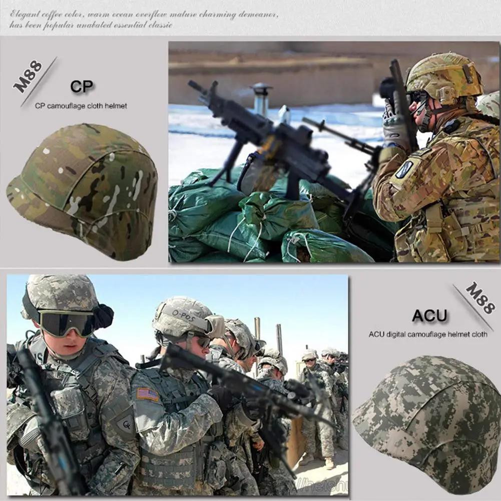 Funda casco M88 camuflaje – Protección táctica para Airsoft y Paintball - imagen 4