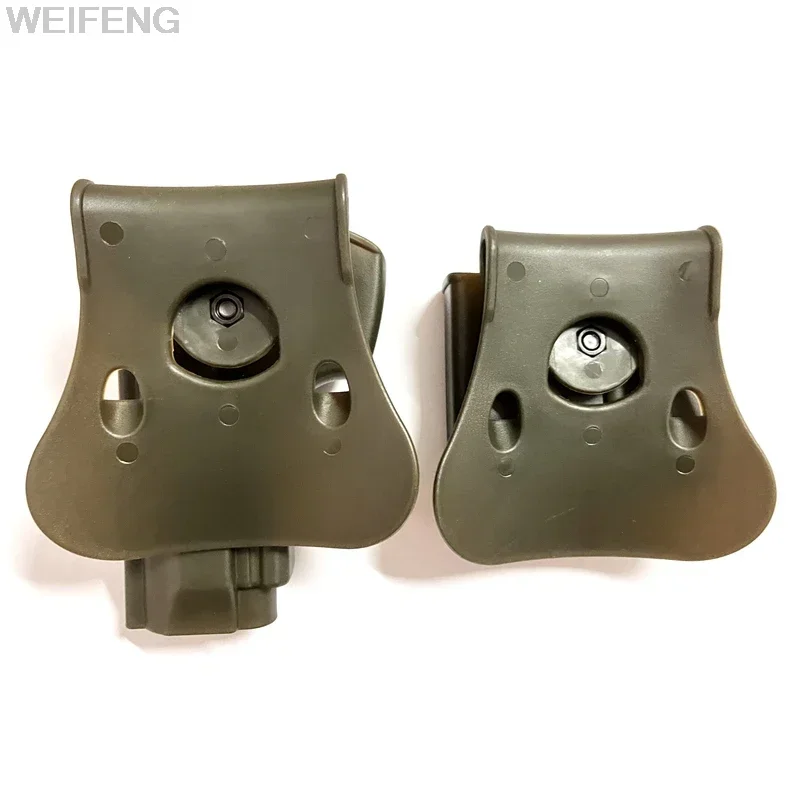 Funda para pistola táctica con retención de defensa para pistolas Beretta M9 con bolsa para revistas de 9mm, accesorios de caza - imagen 4