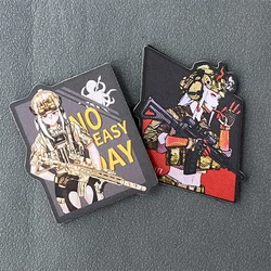 Anime Girl Tactical Patch Military Morale Badge Print Hook and Loop Backpack Clothes Decoration Accessories Stickers Armband