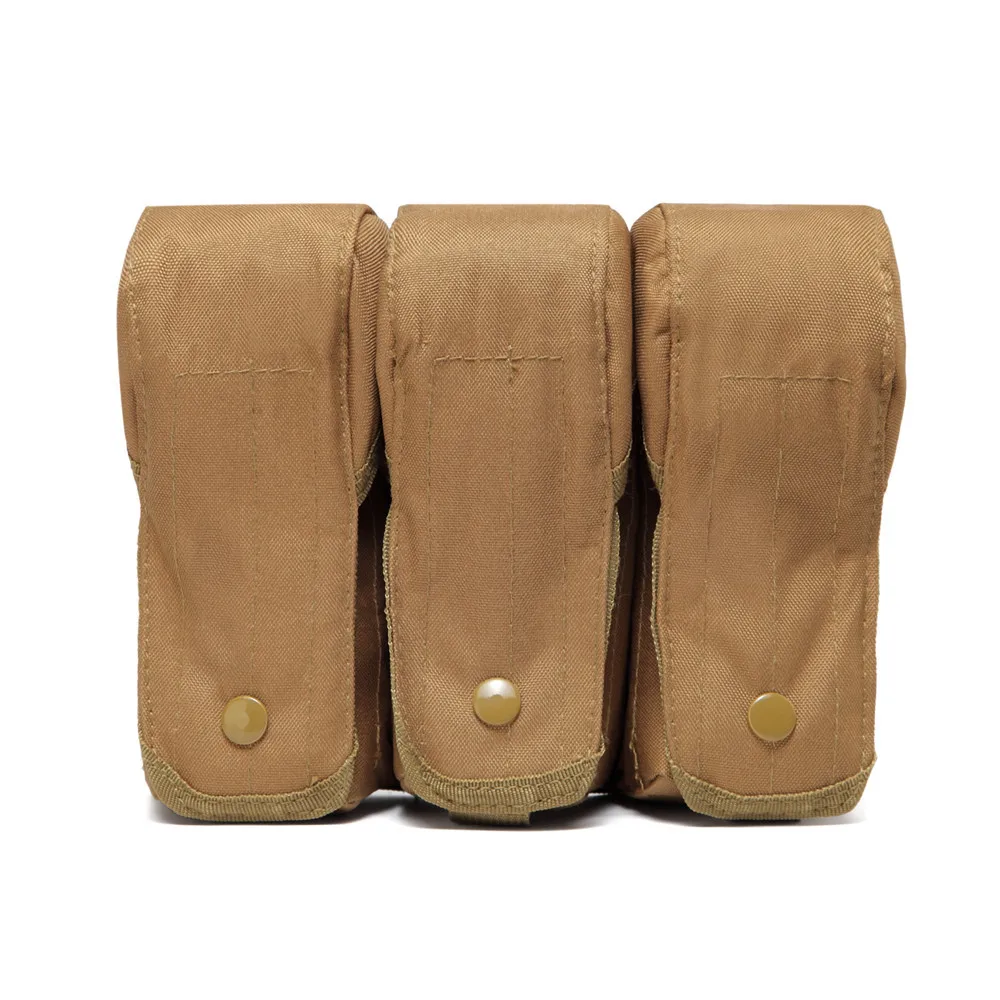 AK-bolsa táctica doble para Paintball, accesorio Molle para exteriores, chaleco de caza, Triple herramienta