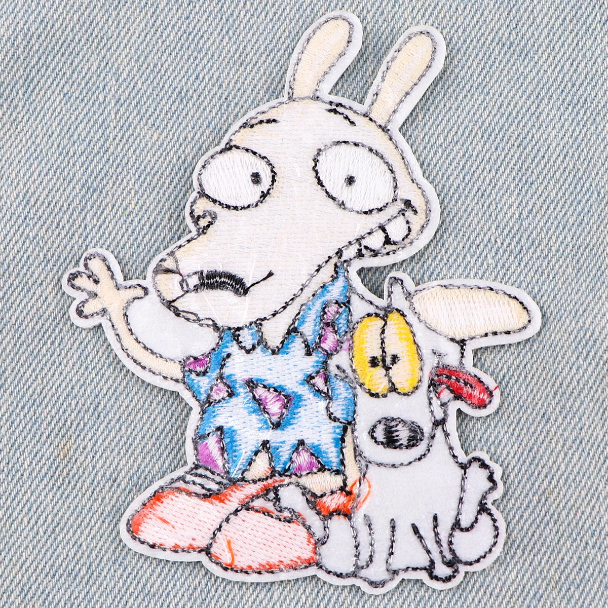 Parches bordados de dibujos animados de perros lindos para ropa, parches para ropa, Animal divertido, DIY, parche para planchar en la ropa, pegatinas - imagen 5