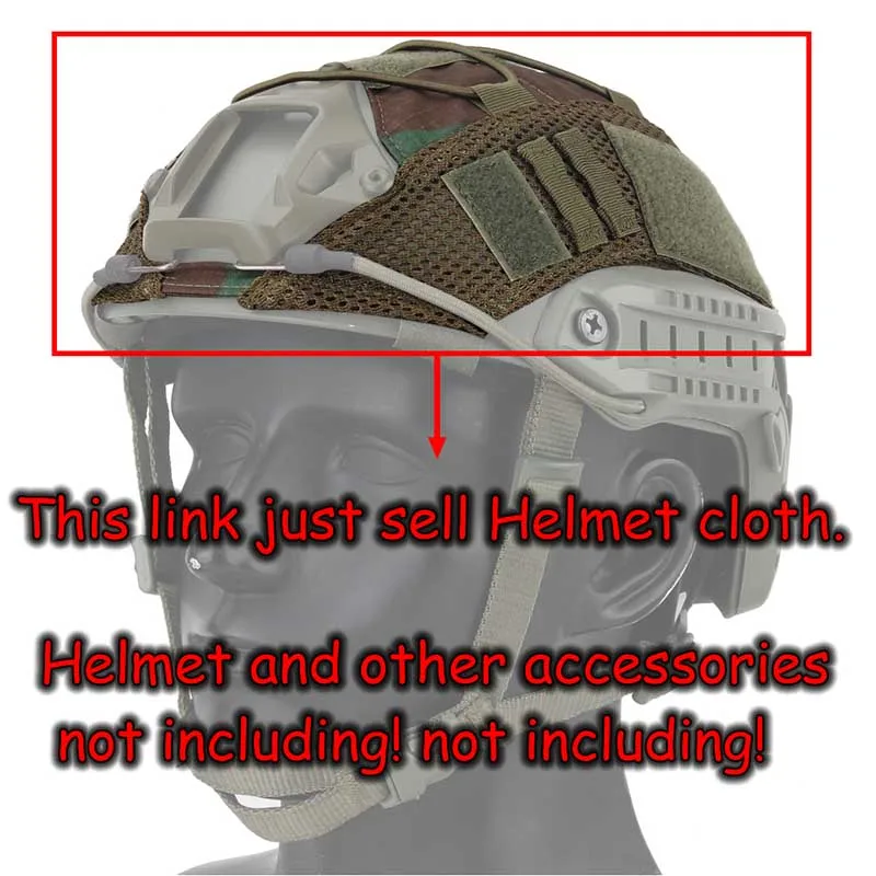 Cuerda Elástica táctica militar para casco, tela de camuflaje adaptable, accesorios de ropa para exteriores - imagen 5