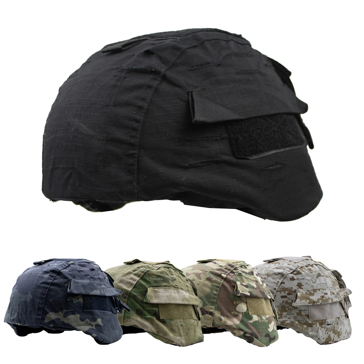 Casco táctico cubierta de camuflaje para cascos MICH 2000 Airsoft Paintball CS juegos accesorios de equipo de caza al aire libre - imagen 2