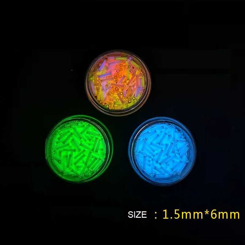 Trompeta autoluminosa suiza, tubo fluorescente, Spinner para la yema del dedo, luz fluorescente para manualidades, llavero, luz de señal colgante - imagen 4