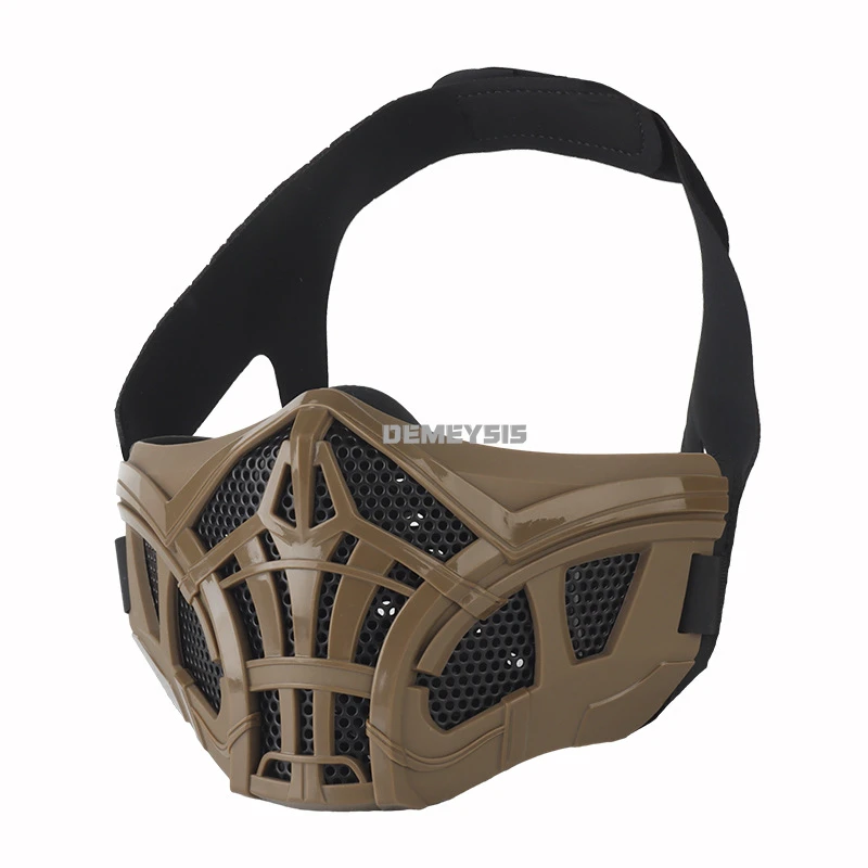 CS Máscara media cara gel de sílice transpirable airsoft paintball - imagen 2