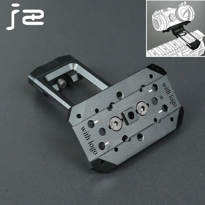 Mira táctica CNC RM Optics Red Dot SI 45 °   Base de montaje compensado para mira telescópica para Rifle, accesorio de caza de punto rojo Airsoft para riel de 20mm - imagen 5