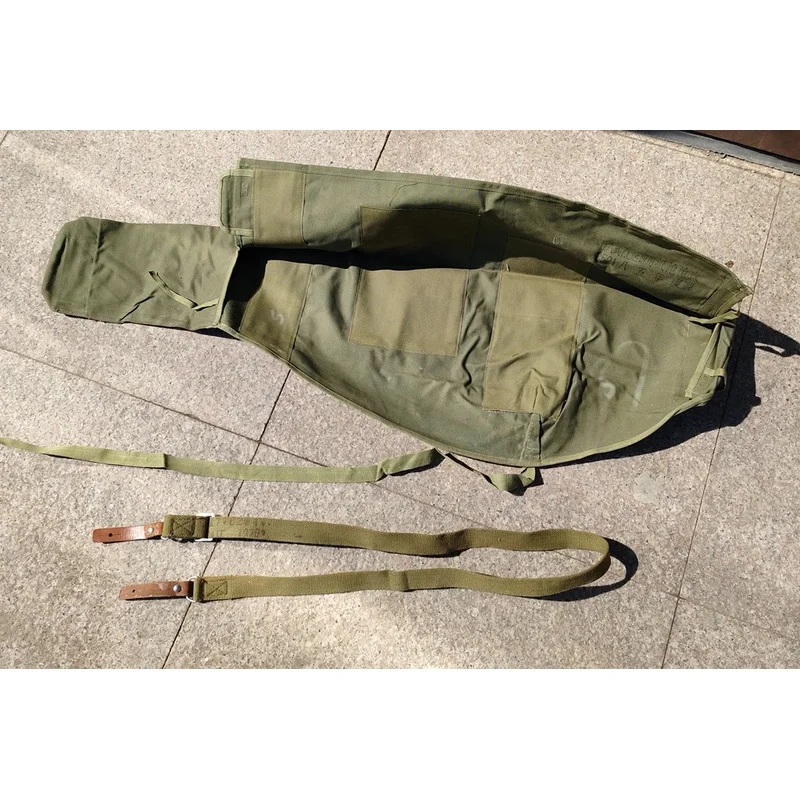 Era de la guerra de VIETNAM hecha en los años 1985, funda de bolsa tipo 56 chino Canva con correa para Rifle, accesorio táctico - imagen 2