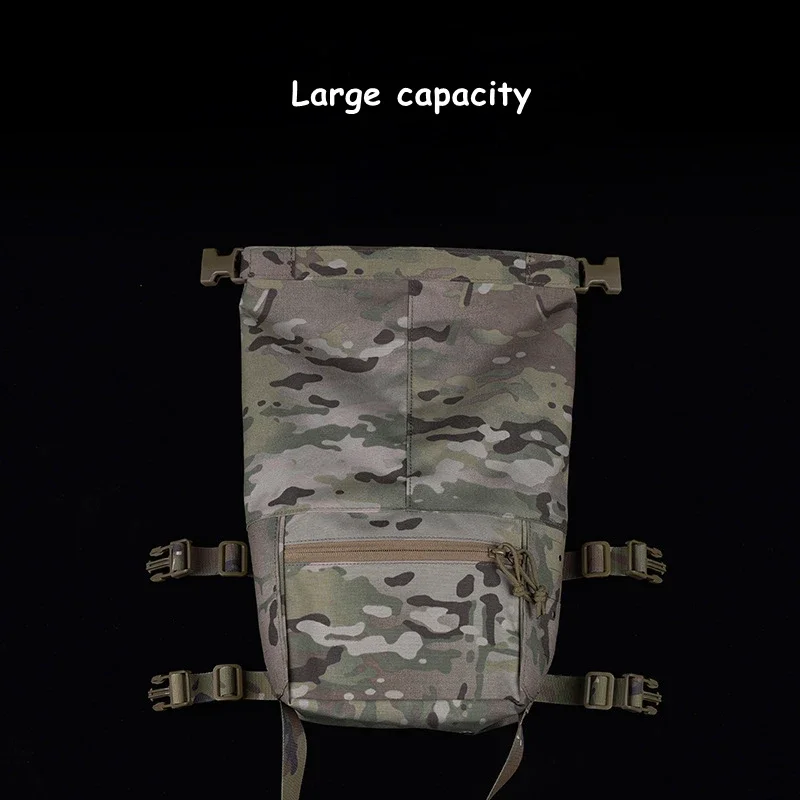 Bolsa táctica MOLLE, chaleco Modular para aparejo de pecho, paquete para entrenamiento Airsoft, chalecos de caza, bolsas expandibles - imagen 4