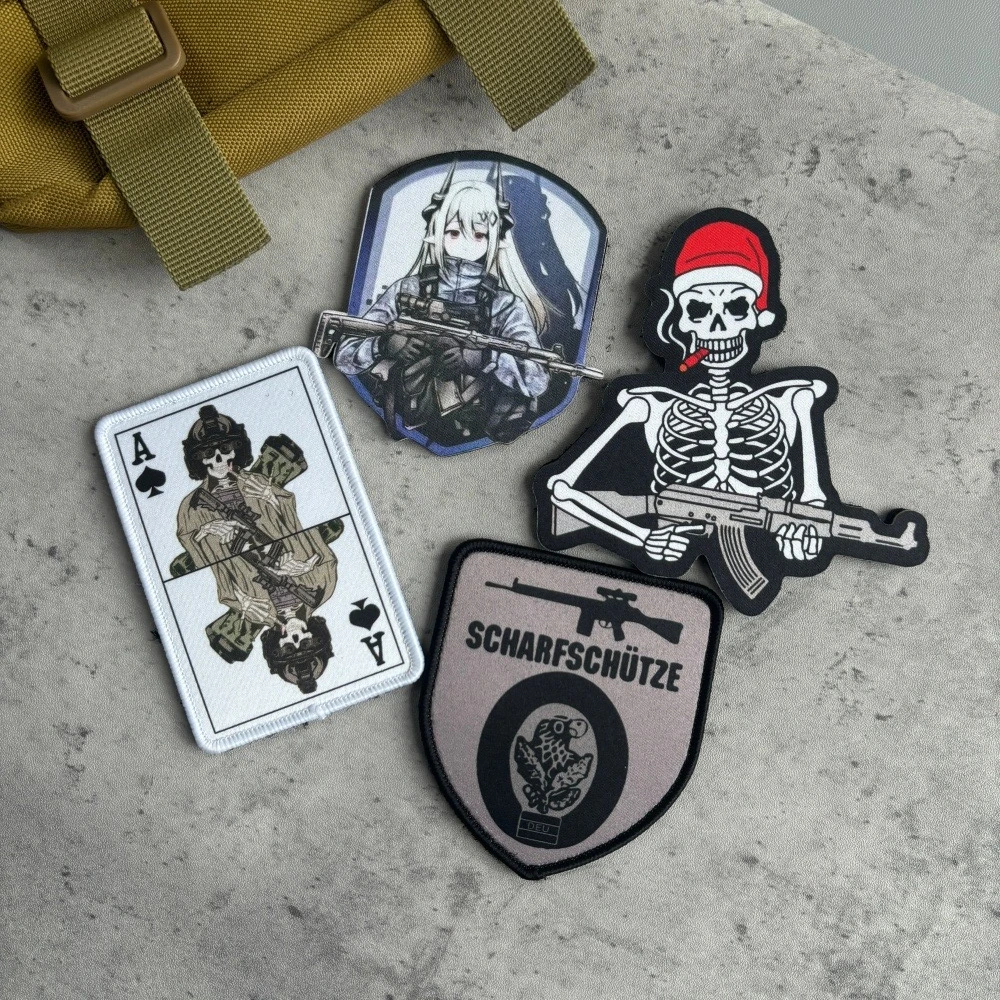 Parche táctico velcro calavera navideña – Moral militar