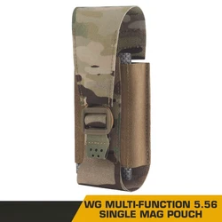 Bolsa táctica para revista 5,56, bolsa individual de liberación rápida AR M4 Mag, cinturones MOLLE para caza, tiro, chaleco portador de placa Airsoft