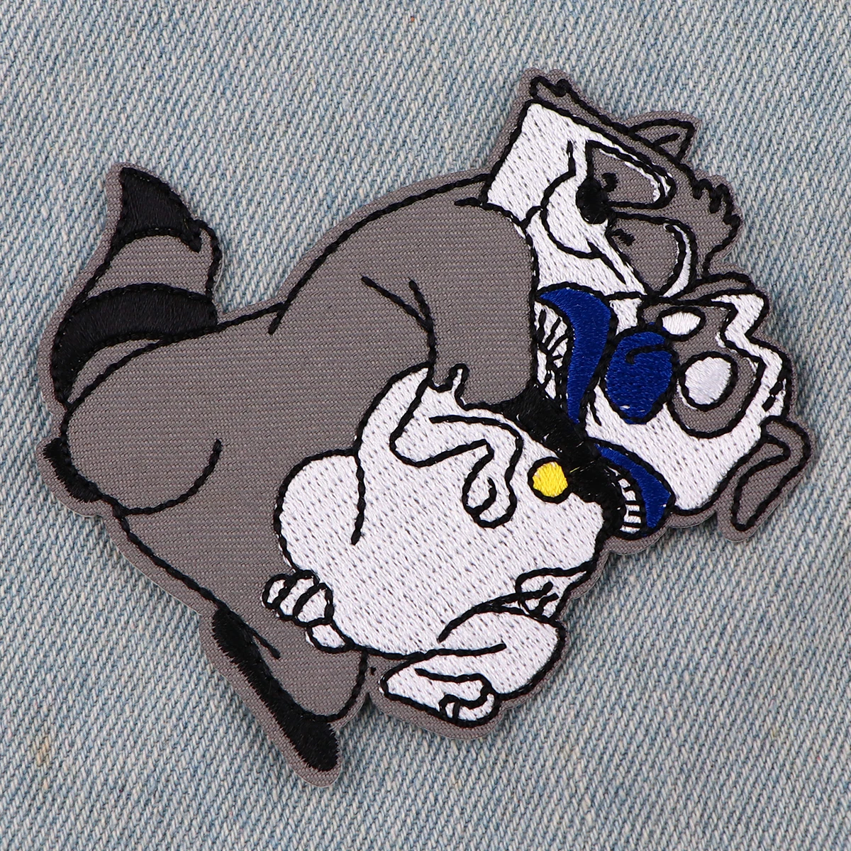 Parche de mapache bonito, parches bordados para planchar, parches para ropa, pegatinas de costura de dibujos animados, apliques - imagen 5