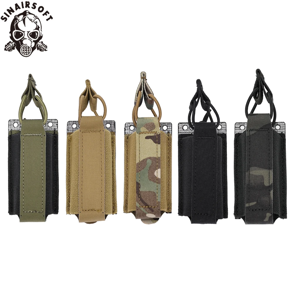 Tegris táctico de nailon para pistola elástica de 9mm, bolsa individual para revista, funda Molle para caza, Glock Airsoft - imagen 2