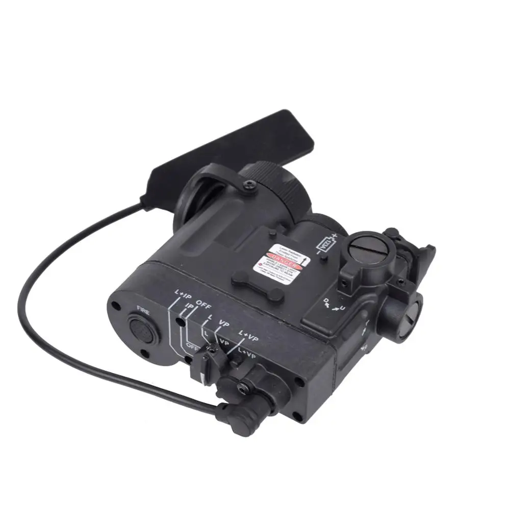 Luz exploradora táctica AN/PEQ-15 IR LA-SER punto rojo LED arma linterna 200 lúmenes ajuste 20mm carril caza Rifle Airsoft DBAL - imagen 5