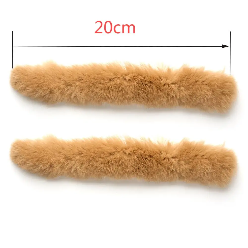 Estabilizador de cuerda de arco de pelo de conejo de 2 piezas, Protector de extremidades de arco recurvo de alto rendimiento, accesorios de cuerda de arco 20x1cm - imagen 4