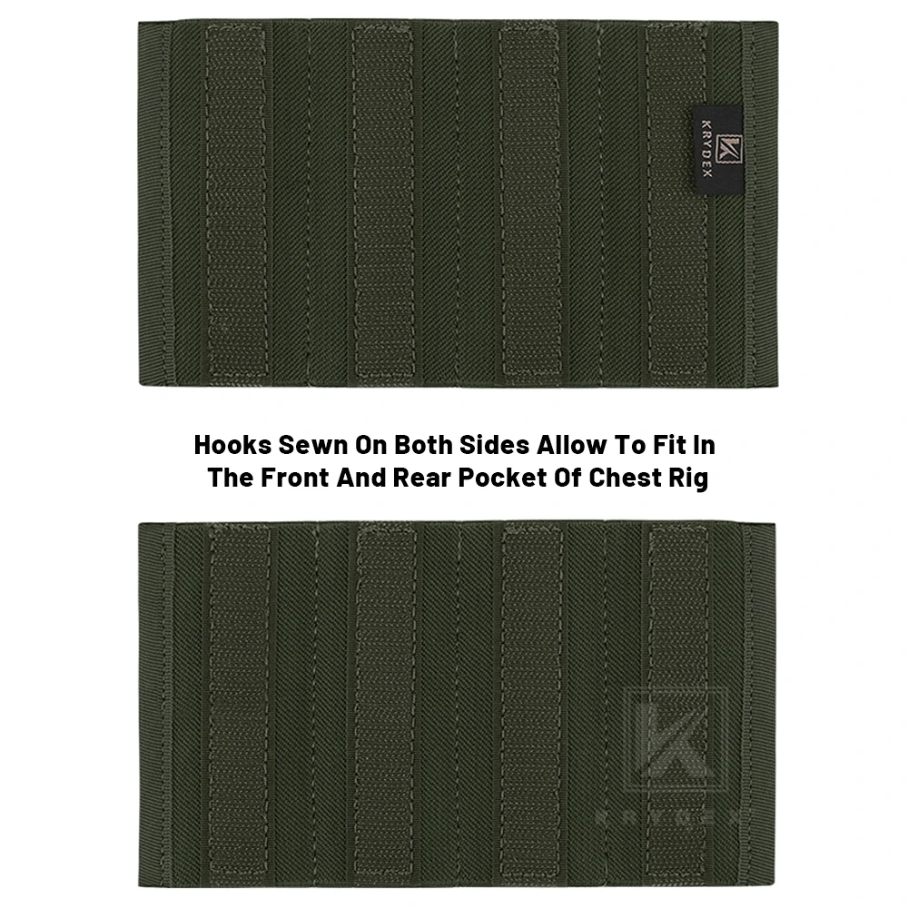 KRYDEX táctico MP5 Glock cuádruple revista insertar bolsa estilo Spiritus elástico incorporado soporte Quad Mag para MK3 MK4 aparejo de pecho - imagen 4