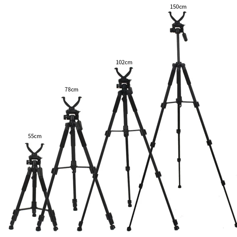 Equipo de caza de 1,5 m/1,8 m, soporte para trípode, portátil, ajustable, para observación de aves al aire libre, fotografía, soporte en V - imagen 4