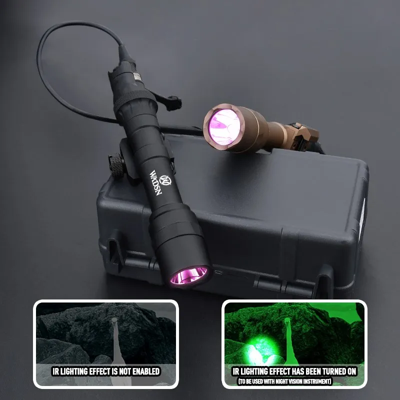 Linterna táctica M600U, luz LED IR, foco Wadsn M600, luz de exploración de caza al aire libre con interruptor de presión remoto, compatible con riel de 20MM - imagen 4