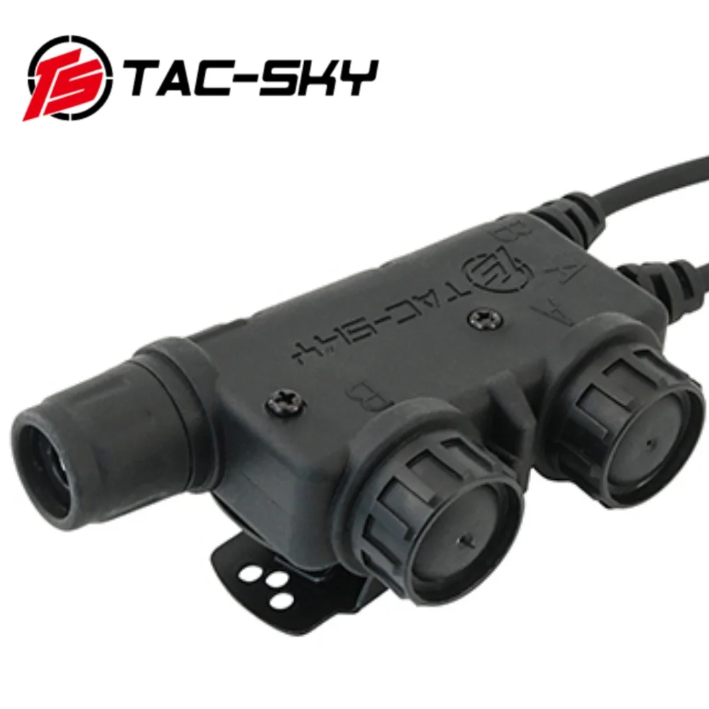 Adaptador de auriculares tácticos TS TAC-SKY Walkie Talkie PTT Dual Comm V2 U94 PTT Compatible con Kenwood Plug Walkie Talkie - imagen 4