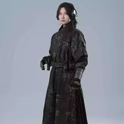 BACRAFT TRN Falda blindada táctica abrigo largo clásico para hombres y mujeres caza al aire libre pistola de aire tiro CS juego de guerra rompevientos