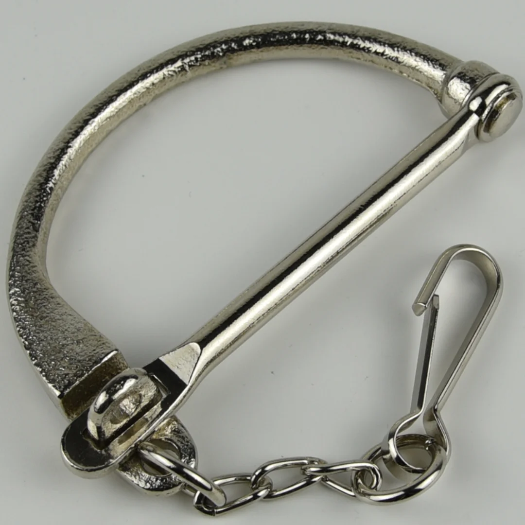 Cerradura de herradura de acero blanco, manija de bloqueo de tácticas alemanas