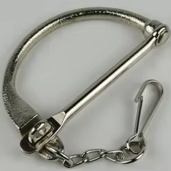 Cerradura de herradura de acero blanco, manija de bloqueo de tácticas alemanas