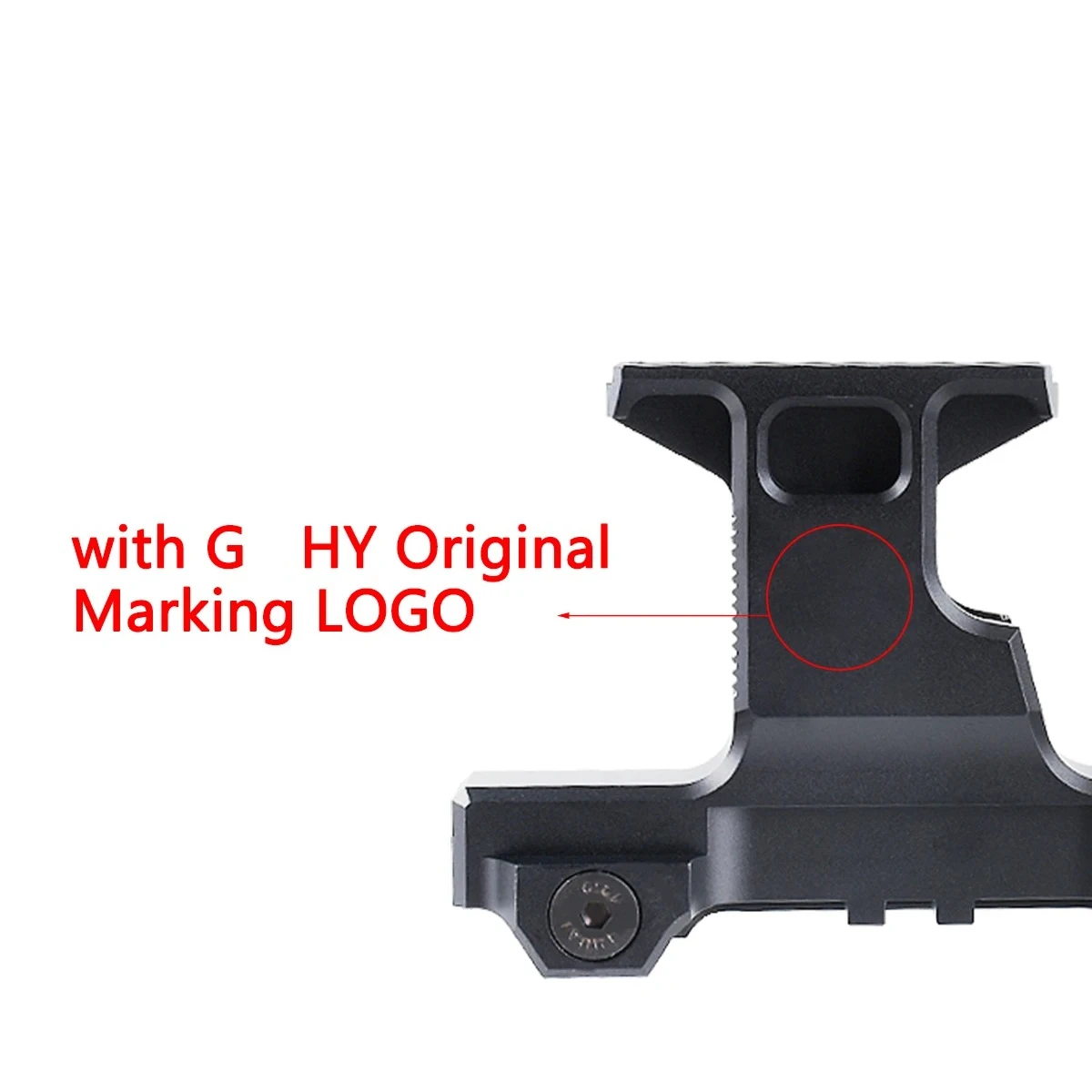 Soporte elevador de láser táctico G Hy T01 T02 R5, mira de punto rojo, alcance 558, soporte elevado PEQ 15 con logotipo de marcado Original G Hy - imagen 2