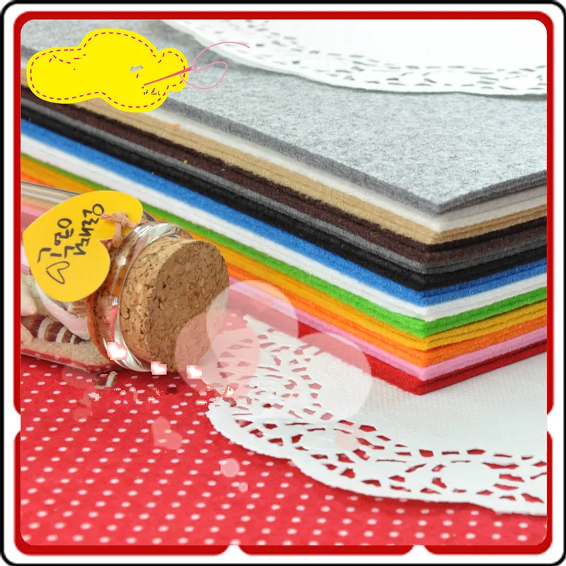 Tela no tejida de fieltro hecha a mano para decoración del hogar, Material de costura de 30x30/15x15cm, de 2mm, para manualidades de flores, juguetes de belleza, muñecas - imagen 4