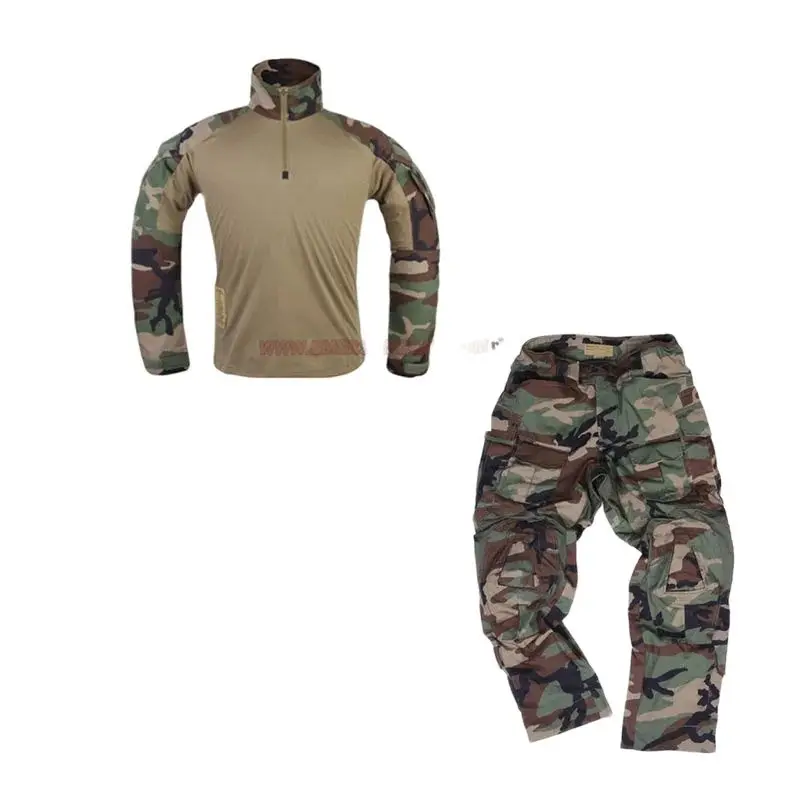 Emersongear G3 uniforme de caza de combate Airsoft deportes Gen3 camisa para hombre pantalones conjunto de adiestramiento al aire libre Tops pantalones bosque