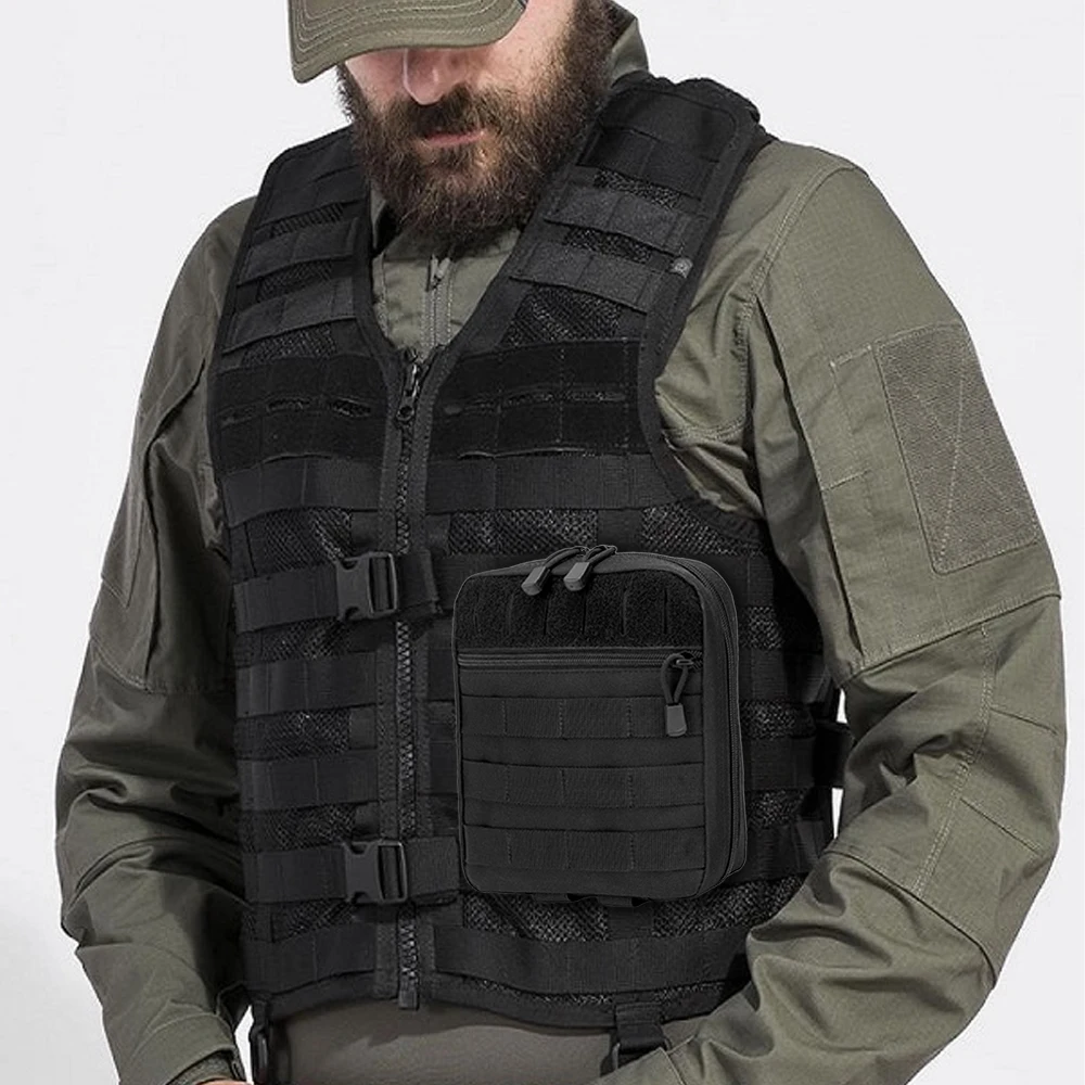 Bolsa táctica para exteriores, bolsa Molle EDC, bolsa médica, botiquín de primeros auxilios de supervivencia táctica, bolso de almacenamiento multiherramienta, riñonera - imagen 4