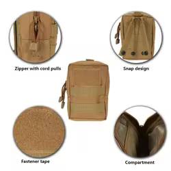 Bolsa MOLLE táctica multiusos para cinturón y accesorios EDC