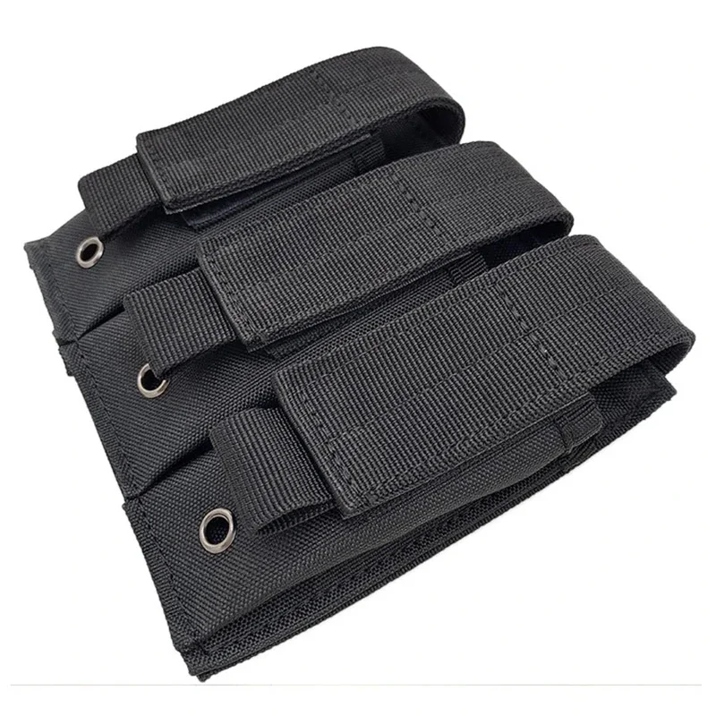 OPHIDIANTAC-bolsa Triple para pistola Mag Molle, tapa abierta para exteriores, individual, doble, 9mm, funda cartuchera para G-M1911 92F CZ7 - imagen 5