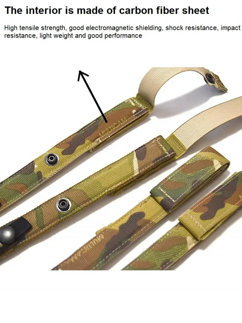 Accesorios tácticos CP StKSS AVS Cinturón MOLLE con correa de fijación para chaleco (tiras de fibra de carbono en el interior) - imagen 5