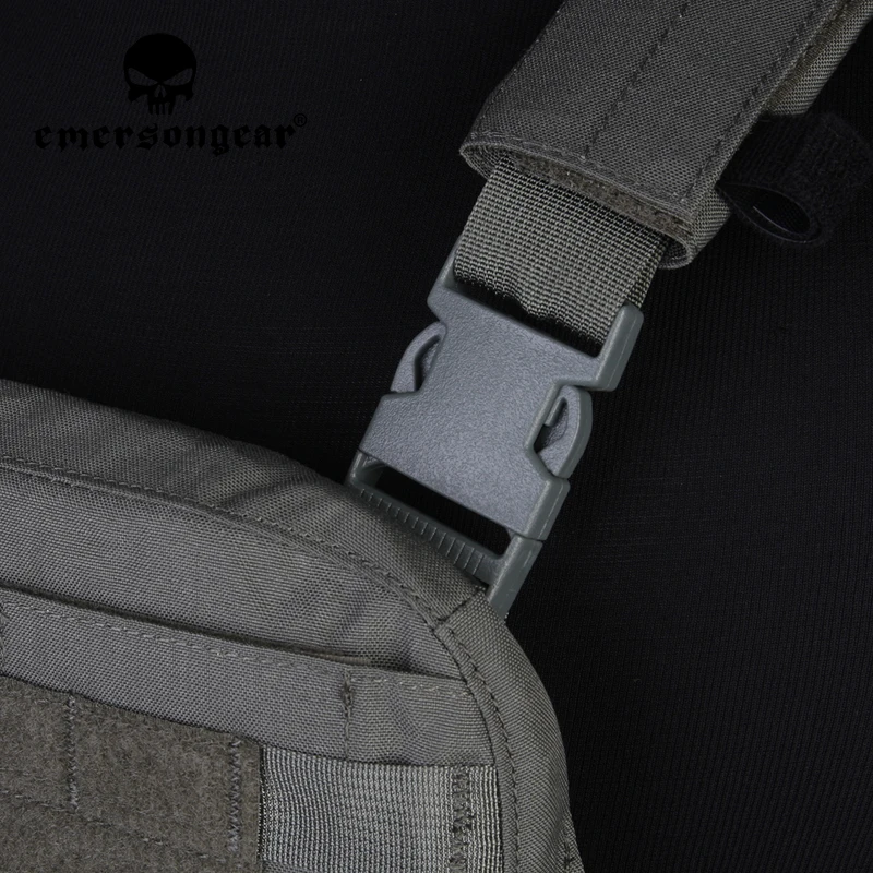 Emersongear chaleco táctico portador de placa para AVS estilo Molle Milsim caza combate senderismo deportes al aire libre entrenamiento Nylon - imagen 3
