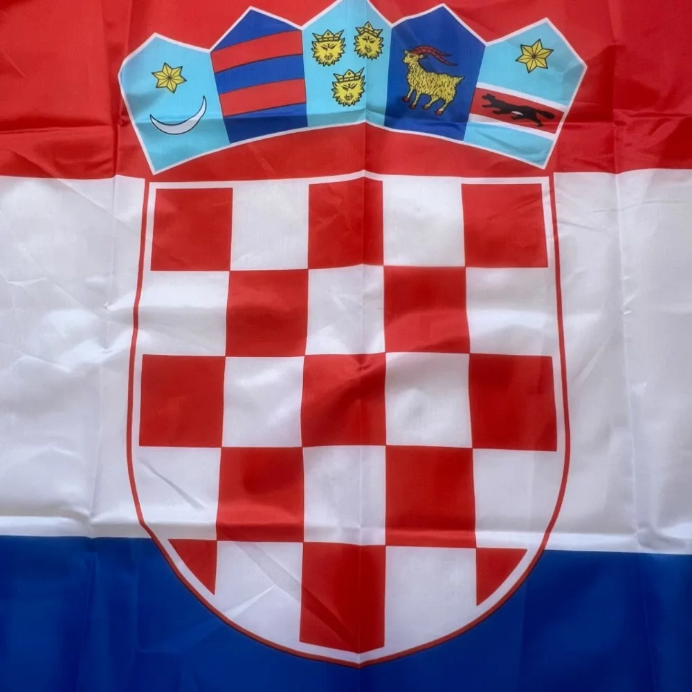 Bandera nacional croata 90X150CM poliéster de alta calidad colgante hr hrv Hrvatska crua bandera decoración interior y exterior - imagen 3