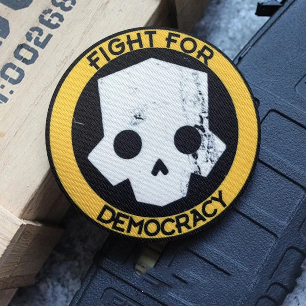 Parche de calavera con gancho y bucle, parches de insignia de moral para ropa, mochila, accesorios decorativos - imagen 5