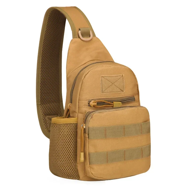 Bolso de pecho para hombre, bolso de hombro táctico, eslinga para exteriores, camuflaje Multicam, Camping, viajes, senderismo, caza, bolso cruzado militar - imagen 4