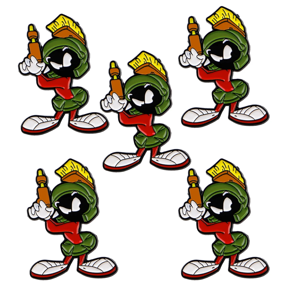 Pin esmaltado divertido para solapa, conjunto de broche de dibujos animados, decoración de ropa, alfileres de Metal, mochila, sombrero, insignia, accesorios, 5 uds.