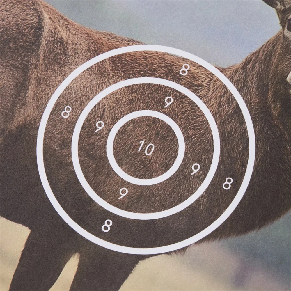 3 6 uds objetivo de ciervo 40x40cm objetivos de tiro altamente visibles, objetivo de ciervo realista para tiro con arco, objetivo de papel de animales no reactivo - imagen 3