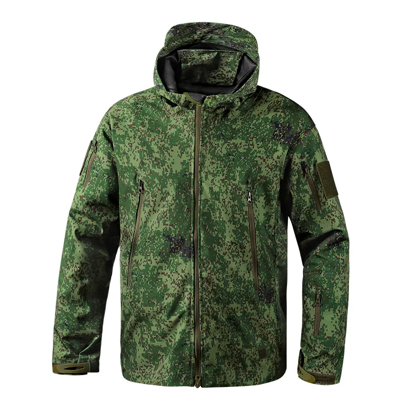 Cortavientos al aire libre Chaqueta táctica impermeable para hombre Cortavientos Abrigo a prueba de frío