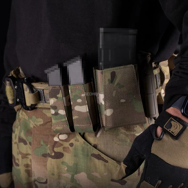 AR15 AK47 bolsa abierta para revistas, bolsa individual para revistas, caza, combate, Molle Mag, caja para revistas, antorcha, bolsa para teléfono - imagen 3