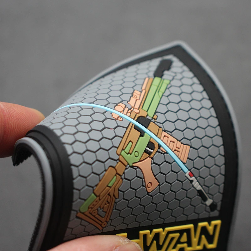 Craighead cristiano, Dios de la guerra de Kenia, parche de PVC de goma Obi-Wan Naiobi, insignia de armas, brazalete para chaqueta, bolsa, chaleco, decoración - imagen 5