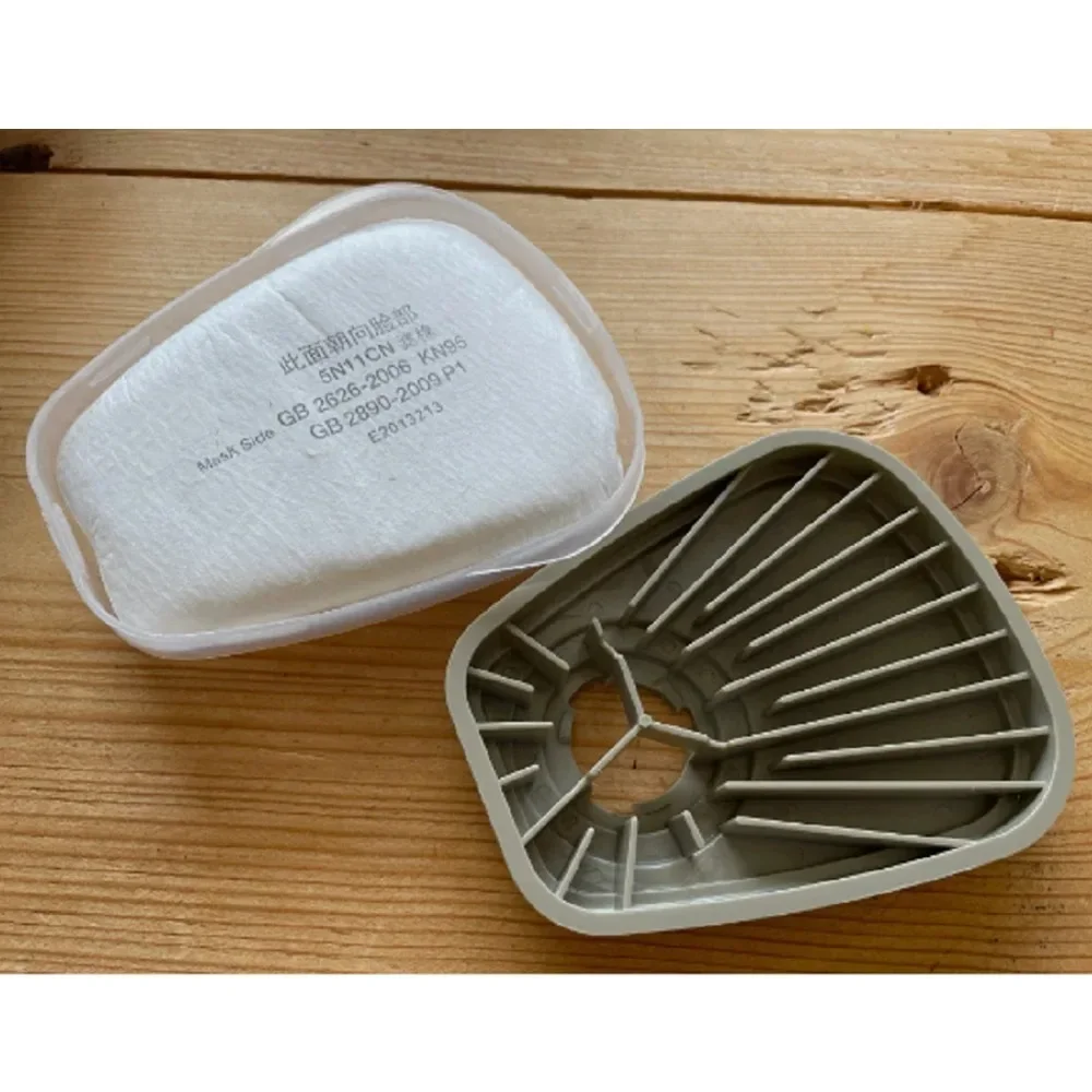 Mascarilla antipolvo 6800, respirador facial completo con filtros de partículas 5N11, juego 503 para trabajo Industrial, pintura en aerosol, molienda de decoración - imagen 4