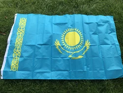 Bandera Kazajstán polyester resistente exterior