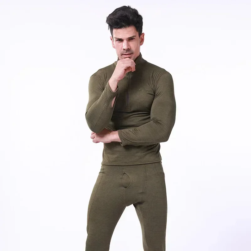 Conjunto de ropa interior cálida de invierno para hombre, ropa interior cálida de secado rápido, ropa interior deportiva para exteriores, conjuntos de entrenamiento para hombre, 2025 - imagen 3