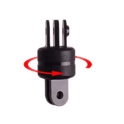 Adaptador giratorio 360° para GoPro y cámaras de acción