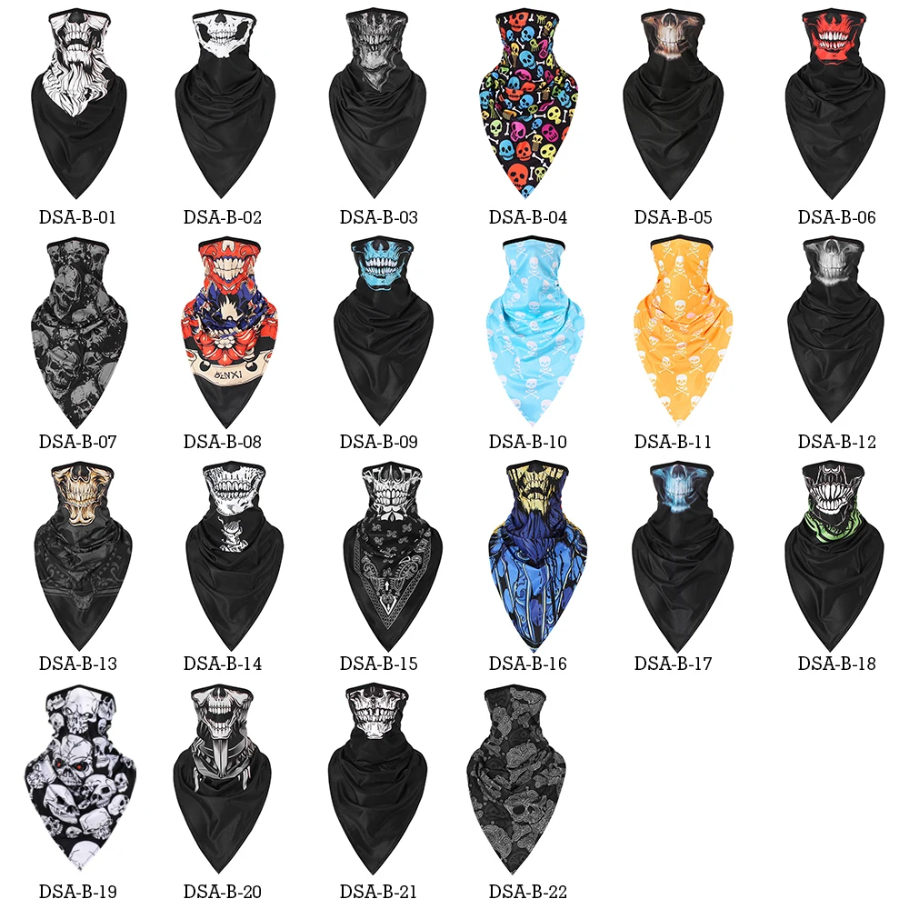 Mascarilla deportiva de media cara para hombre y mujer, bufanda de tubo de secado rápido para senderismo, ciclismo, caza, correr, Biycycle, polaina de cuello, Verano - imagen 3